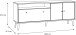 Lowboard >Harllson< 2 Türen, 1 Klappe, 1 Fach, in Weiss/ Mauvella Eiche Dekor   - 159,2x67,3x41,5cm (BxHxT)