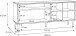 Lowboard >Harllson< 2 Türen, 1 Klappe, 1 Fach, in Weiss/ Mauvella Eiche Dekor   - 159,2x67,3x41,5cm (BxHxT)