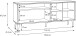 Lowboard >Harllson< 2 Türen, 1 Klappe, 1 Fach, in Weiss/ Wolfram grau  - 159,2x67,3x41,5cm (BxHxT)