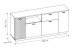 Sideboard >ALVERNO< 4 Türen, 1 Schublade, 1 Fach, in Asche/Coast Evoke Eiche Lamelle-Dekor - 180x83x40 (BxHxT)