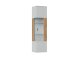 Hängevitrine >ALVERNO< in Asche/Coast Evoke Eiche Lamelle-Dekor - 45x174x40 (BxHxT)