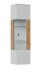 Hängevitrine >ALVERNO< in Asche/Coast Evoke Eiche Lamelle-Dekor - 45x174x40 (BxHxT)
