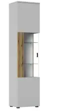 Glasvitrine >ALVERNO< in Asche/Coast Evoke Eiche...