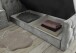 Boxspringbett >Cashfield< 6cm Topper, 2 Bettkästen, Bezugsstoff hellgrau gesteppt, Liegefläche 180x200cm - Stellmaß 200x113x225cm (BxHxT)