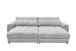 Big-Sofa >BARURA Loveseat< mit 4 Kissen, Bezug Cord-Optik grau "Dove" - 292x90x194 (BxHxT)