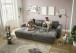 Big-Sofa >BARURA Loveseat< mit 4 Kissen, Bezug Cord-Optik anthrazit "ash" - 292x90x194 (BxHxT)