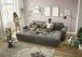 Big-Sofa >BARURA Loveseat< mit 4 Kissen, Bezug Cord-Optik anthrazit "ash" - 292x90x194 (BxHxT)