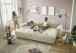 Big-Sofa >BARURA Loveseat< mit 4 Kissen, Bezug Cord-Optik creme / beige - 292x90x194 (BxHxT)