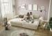 Big-Sofa >BARURA Loveseat< mit 4 Kissen, Bezug Cord-Optik creme / beige - 292x90x194 (BxHxT)