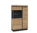 Wohnwand >Corte< (3-teilig) in Coast Evoke Eiche Dekor - 265x165x45 (BxHxT)