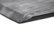 Esstisch >TIBERIAS< Bootsform, Gestell Metall, Massivholz grau - 200x77x100cm (BxHxT)