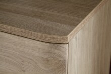 TV-Board >BUFFALO< 2 Türen, 2 Schubladen, Front Massivholz, Korpus furniert, Balkeneiche Bianco geölt - 180x59x50 (BxHxT)