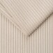 Boxspringbett >MARBELLA< inkl. 6cm Topper, Bezug Cord-Optik creme/beige, Härtegrad 2/3 durch wenden, Liegefläche 180x200cm - Stellmaß 185x126x216 (BxHxT)