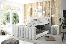 Boxspringbett >Mendoza< 7-Zonen, 2x Bettkasten,...