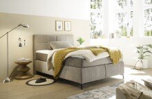 Boxspringbett >NAVARRA 140< 7-Zonen, 4cm Topper,...