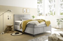 Boxspringbett >NAVARRA 140< 7-Zonen, 4cm Topper,...