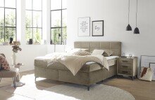 Boxspringbett >NAVARRA 180< 7-Zonen, 4cm Topper,...