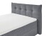 Boxspringbett >THOMPSON< 2x Bettkasten, 9-Zonen, 6cm Topper, in anthrazit, Liegefläche 180x200cm - Stellmaß 200x114x226cm (BxHxT)
