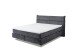 Boxspringbett >ZANDVOORT< 7-Zonen, 6cm Topper, Härtegrad 2/3 durch wenden, in anthrazit, Liegefläche 180x200cm - Stellmaß 208x118x215 (BxHxT)