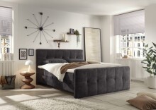 Boxspringbett >VALETTA< 2x Bettkasten, 7-Zonen, 6cm...