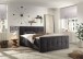 Boxspringbett >VALETTA< 2x Bettkasten, 7-Zonen, 6cm Topper, in dunkelbraun, Liegefläche 180x200cm - Stellmaß 185x115x224cm (BxHxT)