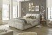Boxspringbett >Valencia 180< 4x Bettkasten / Stauraum, inkl. Topper, Bezug Ivory cream, Liegefläche 180x200cm - Stellmaß 183x105x240cm (BxHxT)