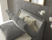 Boxspringbett >Valencia 120< 2x Bettkasten / Stauraum, inkl. Topper, Bezug graphite, Liegefläche 120x200cm - Stellmaß 123x105x240cm (BxHxT)