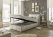 Boxspringbett >Valencia 120< 2x Bettkasten / Stauraum, inkl. Topper, Bezug Ivory cream, Liegefläche 120x200cm - Stellmaß 123x105x240cm (BxHxT)