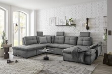 Wohnlandschaft >ALIJA< Schlaffunktion, Bettkasten,...