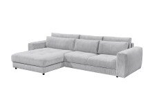 Ecksofa >BARURA< links/rechts aufbaubar,  6 Kissen,...