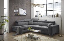 Ecksofa >SYDNEY< Elektrische Sitztiefenverstellung,...