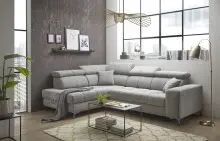 Ecksofa >SYDNEY< Elektrische Sitztiefenverstellung,...