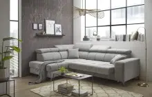 Ecksofa >SYDNEY< Elektrische Sitztiefenverstellung,...