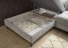 Ecksofa >SYDNEY< Elektrische Sitztiefenverstellung, 5 verstellbare Kopfstützen, Bettkasten, Bezugsstoff "taupe" - 268x105x172 (BxHxT)