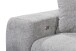 Ecksofa >SYDNEY< Elektrische Sitztiefenverstellung, 5 verstellbare Kopfstützen, Bettkasten, Bezugsstoff "taupe" - 268x105x172 (BxHxT)