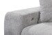 Ecksofa >SYDNEY< Elektrische Sitztiefenverstellung, 5 verstellbare Kopfstützen, Bettkasten, Bezugsstoff "taupe" - 268x105x172 (BxHxT)