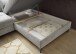 Ecksofa >SYDNEY< Elektrische Sitztiefenverstellung, 5 verstellbare Kopfstützen, Bettkasten, Bezugsstoff "taupe" - 268x105x172 (BxHxT)