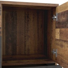 Sideboard >Skive< 4 Schubladen, 2 Türen, in Betonoptik / Old – Wood Dekor - 124,9x95,9x41,3cm B/H/T