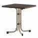 Klapptisch >231/< in braun, mocca/Mecalit®-Pro - 70x72x70cm (BxHxT)