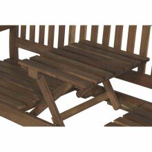 Gartenbank >FLORIDA< in natur, Akazienholz - 159x88x60cm (BxHxT)