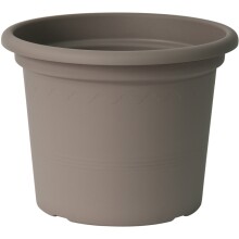 Blumentopf >Geo< in taupe, Polypropylen -...