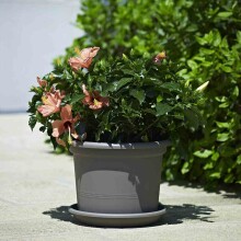 Blumentopf >Geo< in taupe, Polypropylen - 55x41x55x55cm (BxHxTxD)