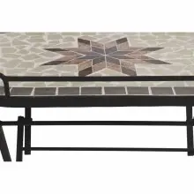 Gartentisch >STELLA< in schwarz, Mosaik Keramik -...