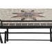 Gartentisch >STELLA< in schwarz, Mosaik Keramik - 68x60x41cm (BxHxT)