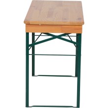 Bierzeltgarnitur >Biermöbel< in beige, Kiefernholz - 110x25cm (BxT)