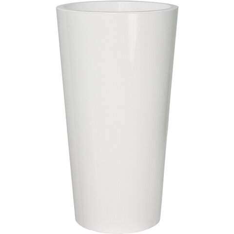 Übertopf >TUIT< in weiß, Polypropylen - 33x61x33x33cm (BxHxTxD)