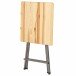 Stehtisch >Kiefernholz< klappbar, in Kiefer, Stahl - 80x110x80cm (BxHxT)