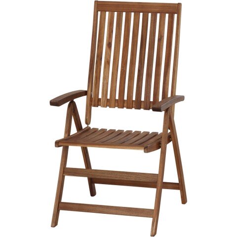 Gartensessel >PALEROS< klappbar, in natur, Akazienholz - 70x113x60cm (BxHxT)