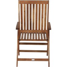 Gartensessel >PALEROS< klappbar, in natur, Akazienholz - 70x113x60cm (BxHxT)