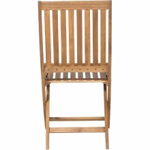 Gartenstuhl >PALEROS< klappbar, in natur, Akazienholz - 65x97x44,5cm (BxHxT)